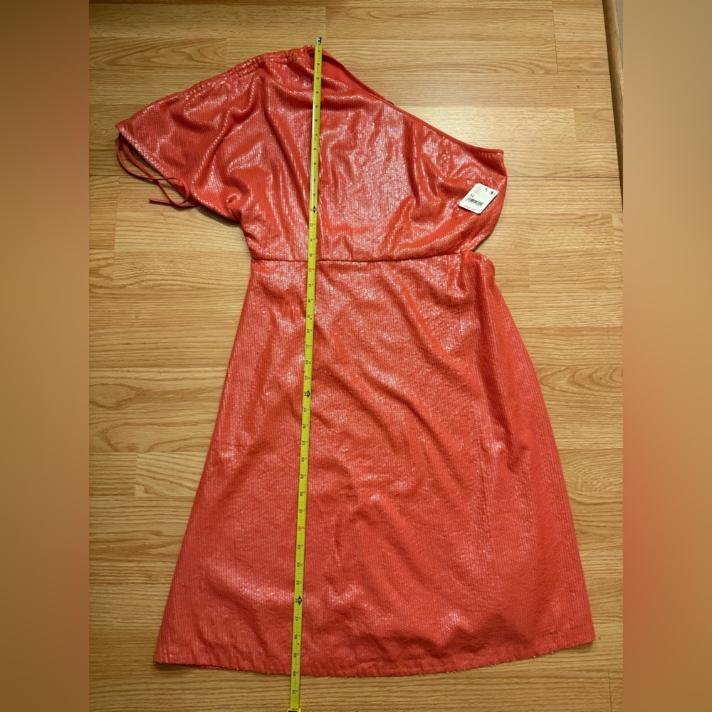 NWT Vineet Bahl One-Shoulder Sequin Mini Dress Size Medium - Picture 8 of 9